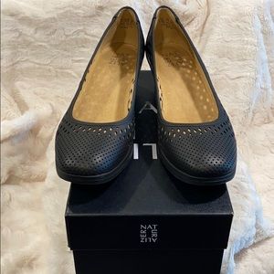 Naturalizer Black Wedges, Size 9